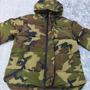 Canada Goose Camouflage Print Down Insulated Parka